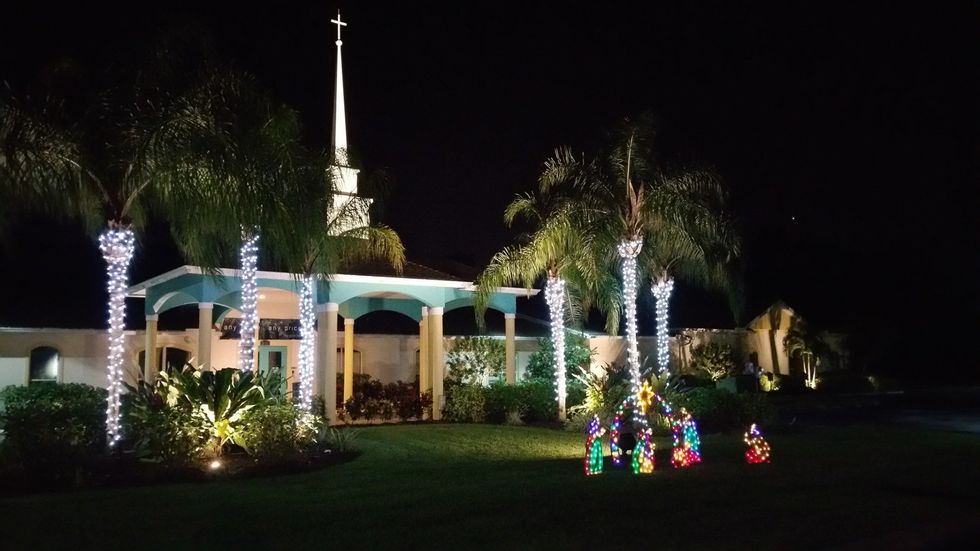 Church With Lights — Naples, FL — Eagle's Nest Worship Center