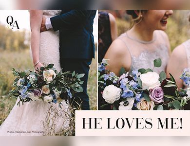 The logo for the wonderful wedding show with a heart in the middle.