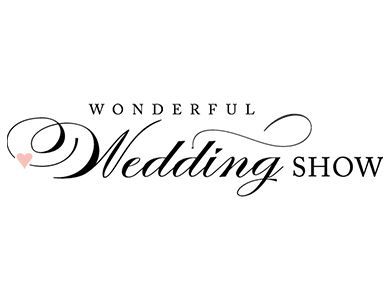 The logo for the wonderful wedding show with a heart in the middle.