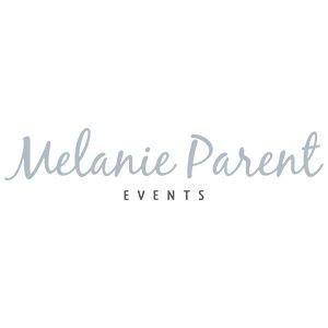 It is a logo for a company called melanie parent events.