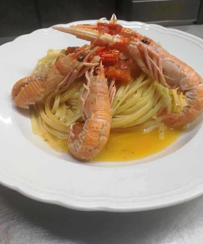 tagliatelle agli scampi