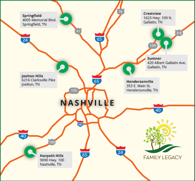 West Harpeth Funeral Home & Crematory Cemetery Map