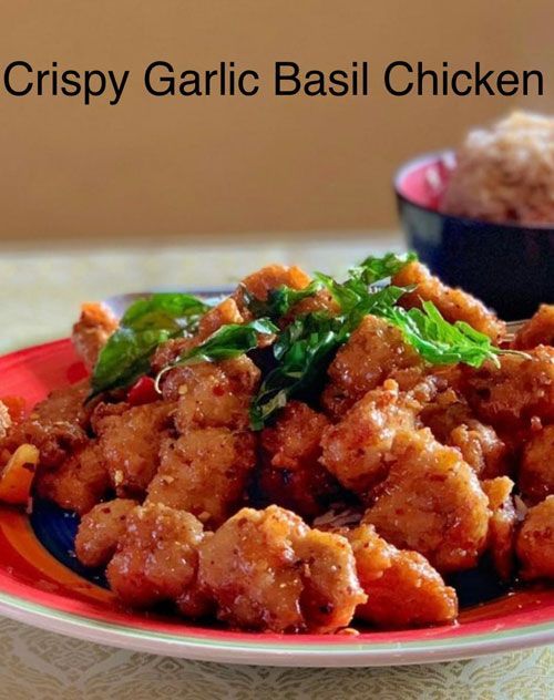 Thai Siam Crispy Garlic Basil Chicken