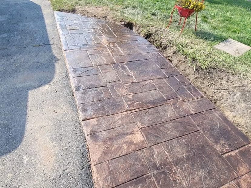 stamped concrete by Lazzarino Concrete Creations 