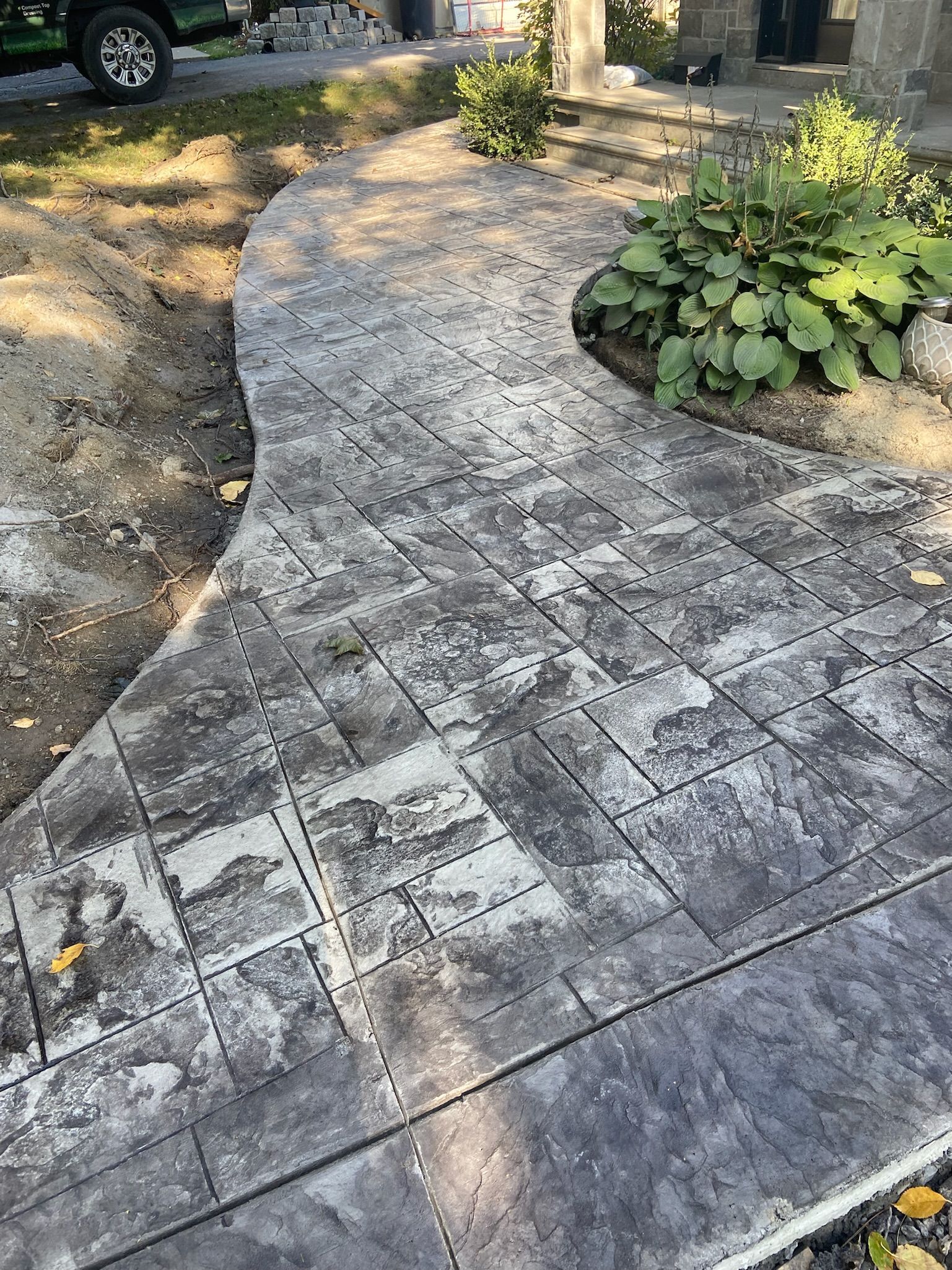 stamped concrete by Lazzarino Concrete 