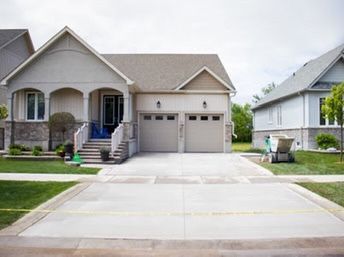 concrete driveway in Kingston