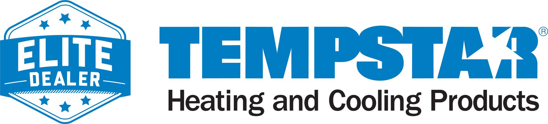 The elite dealer tempstar heating and cooling products logo