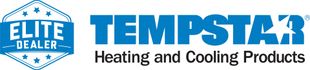 The elite dealer tempstar heating and cooling products logo