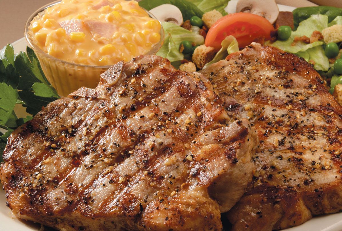 Smokehouse bbq's meat and vegetables Kansas City