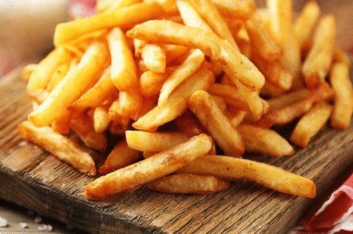 Fench fries lunch near Gladstone Smokehouse bbq kansas city