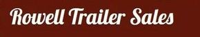 White text on a maroon background that reads "Rowell Trailer Sales" in a cursive font.