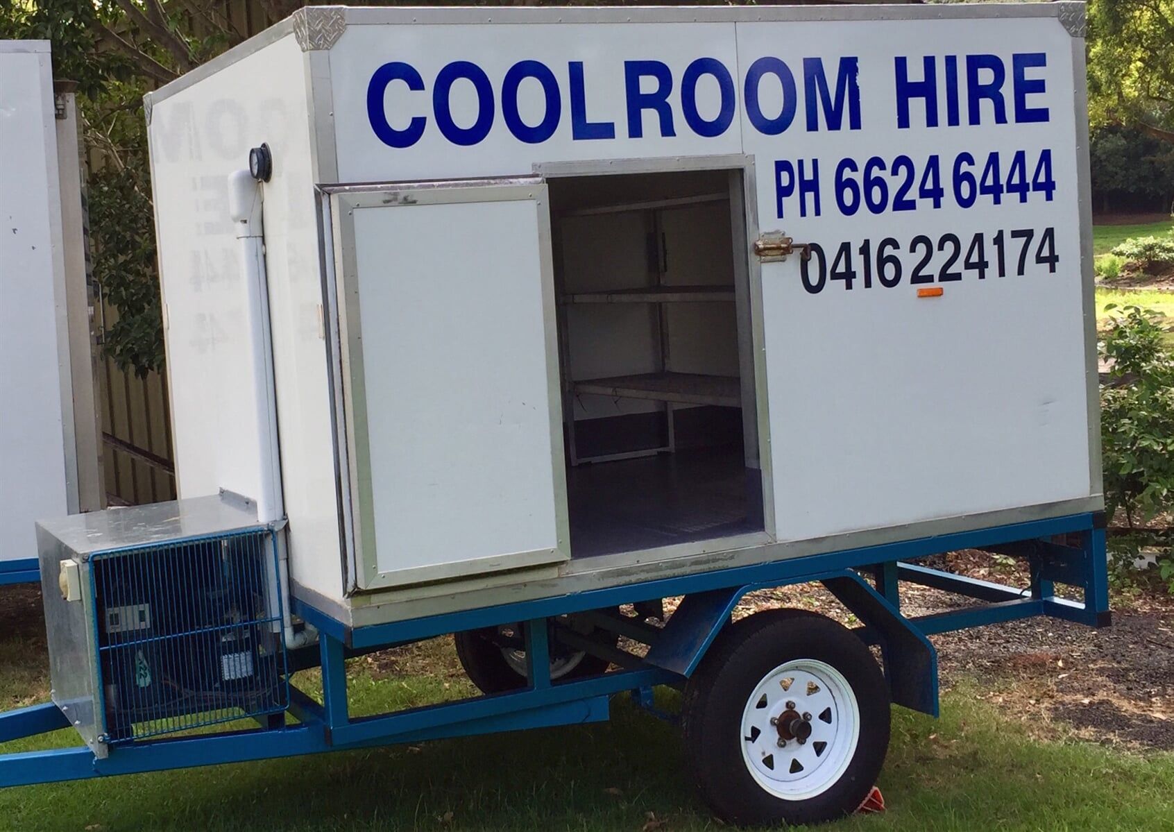 A Cool Room Hire Trailer is Parked in the Grass - Cool Room in Lindendale, NSW