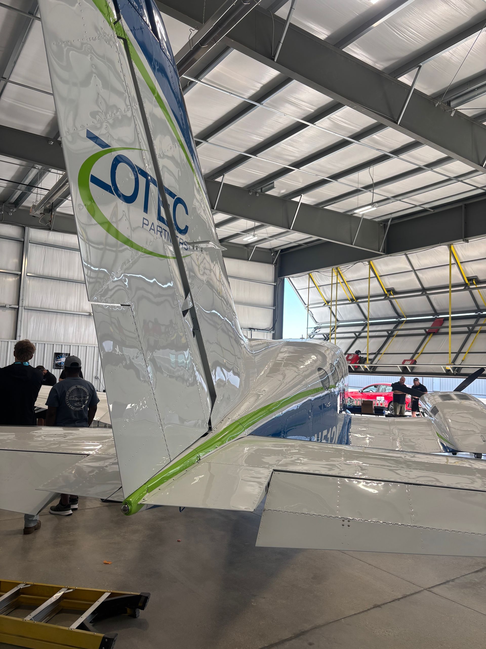 A vertical stabilizer with a 