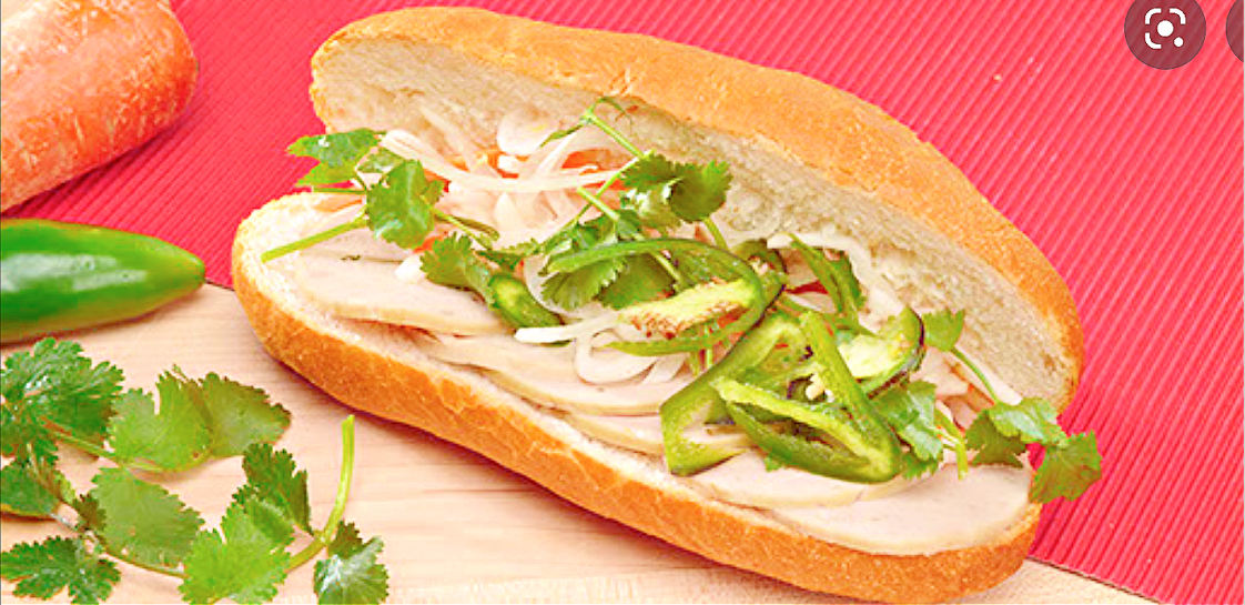 steamed pork bahn mi