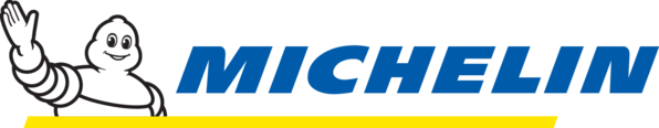 The Michelin logo featuring the white Michelin Man character waving next to the blue brand name above a yellow line.