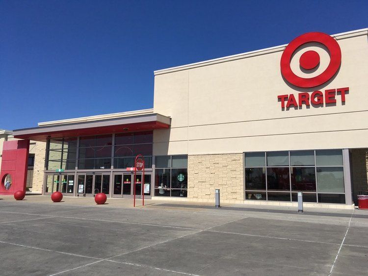 A white target store with a red target logo