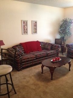 furnished living room