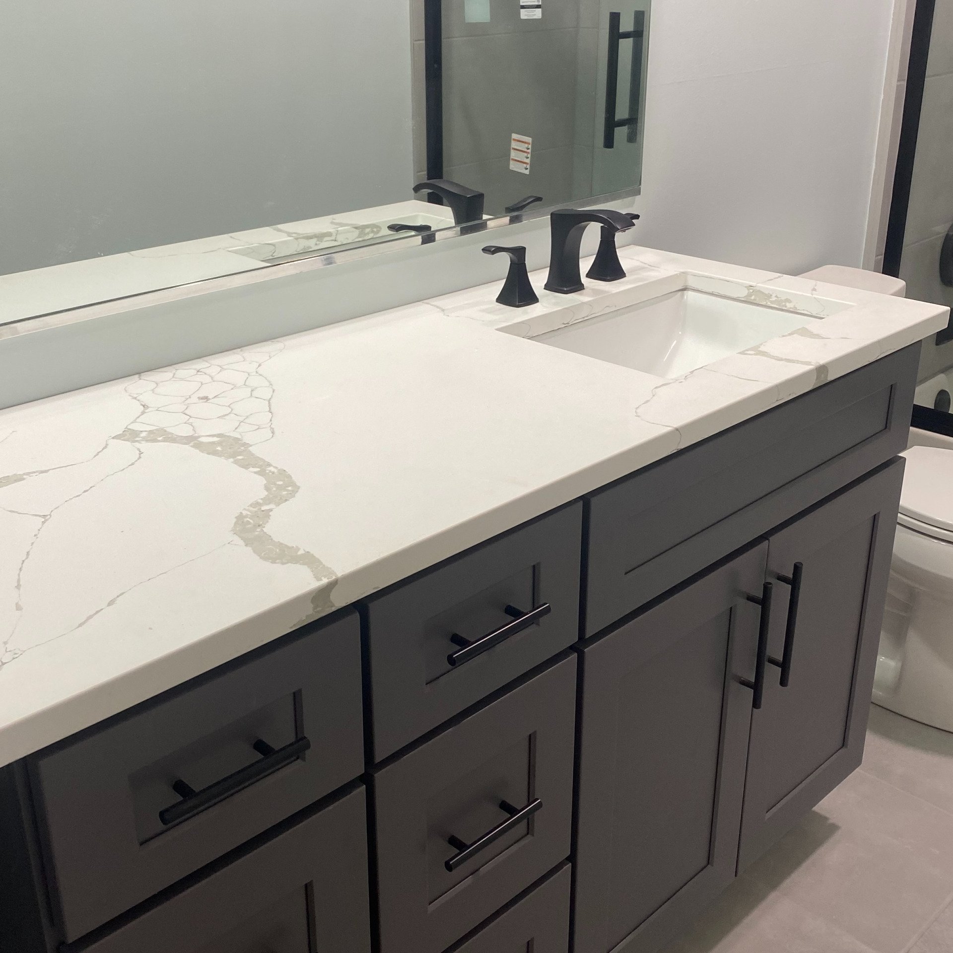 Bathroom Countertop and Cabinets