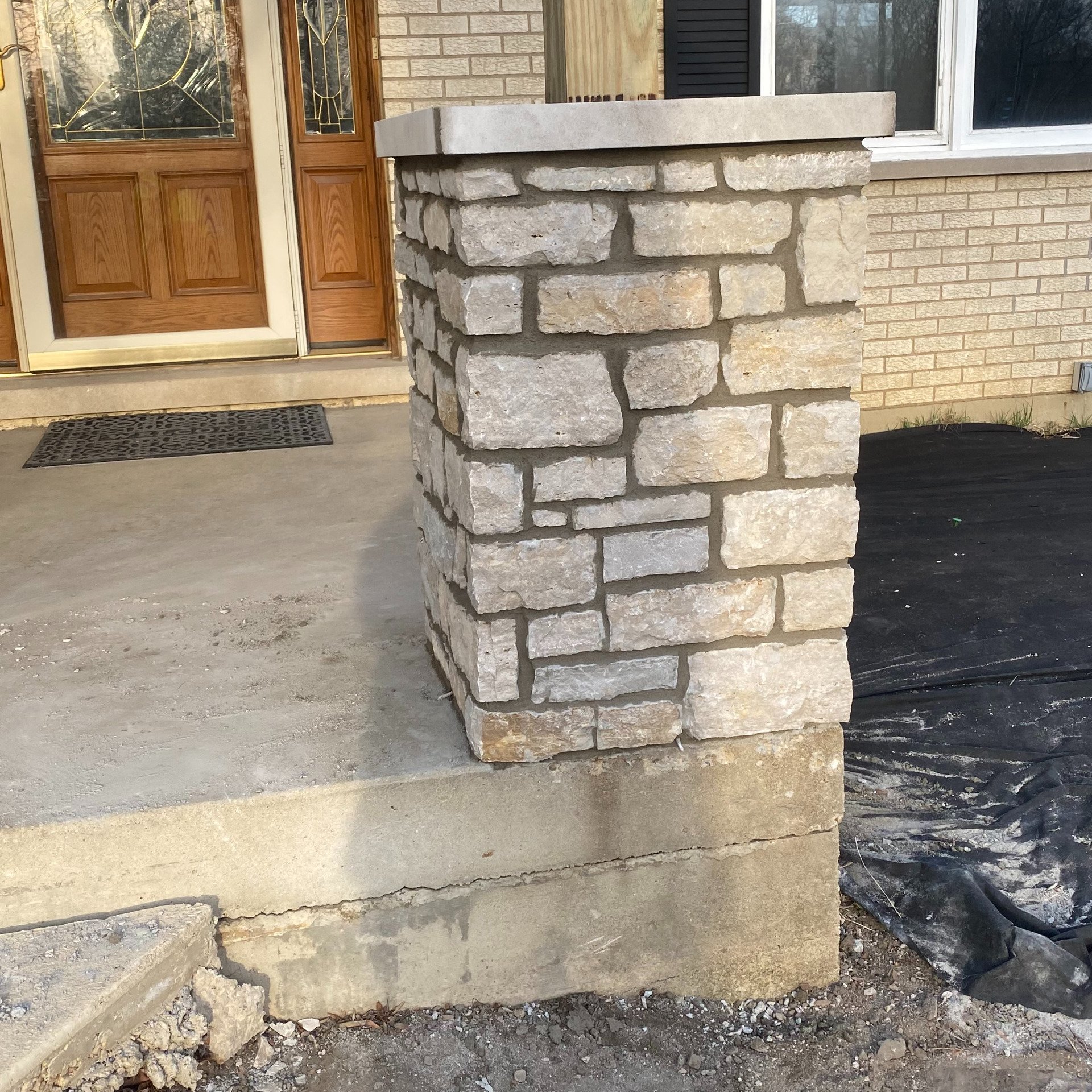 Stacked Stone Column