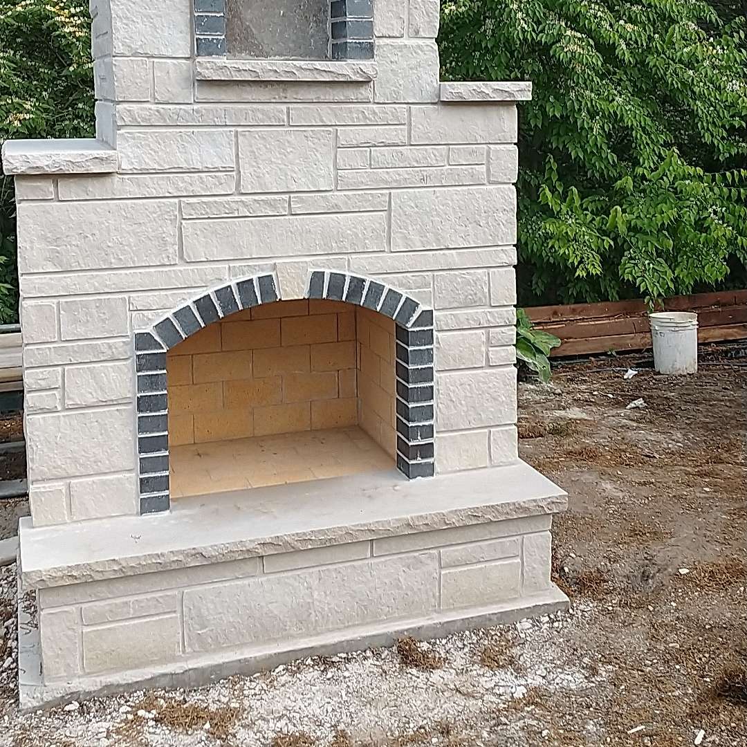 Brick Fireplace