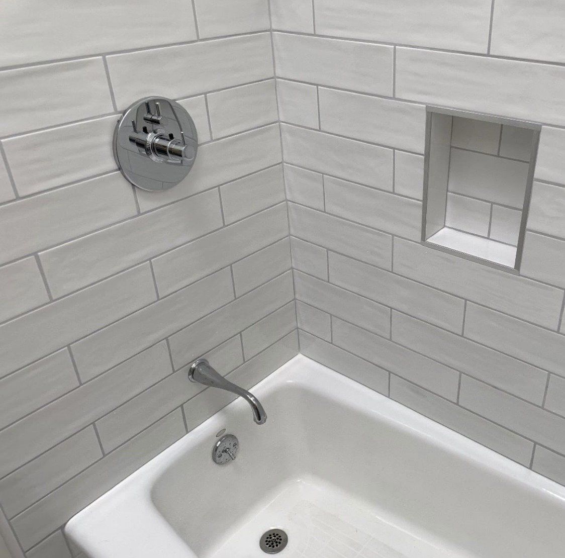 Bathroom Wall and Bathtub