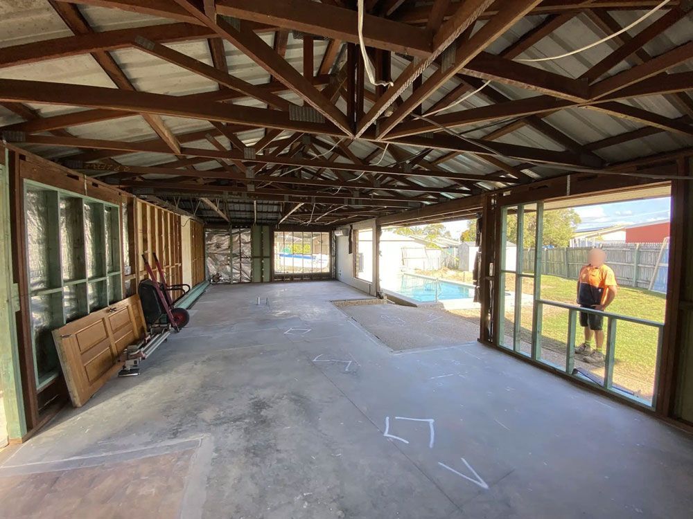 A Room With a Ceiling That is Being Built in a House — Siash Construction Group in Gooburrum, QLD