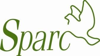 The word sparc is written in green letters on a white background.