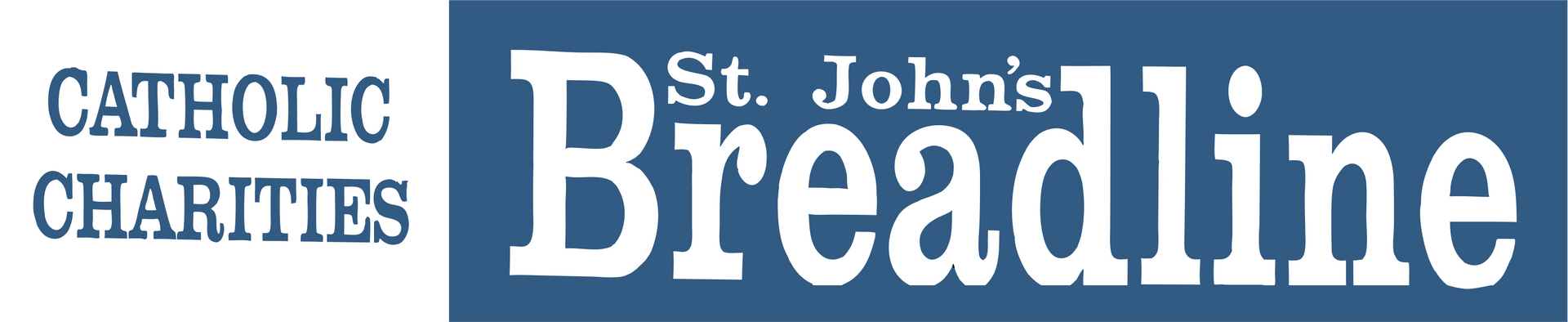 A logo for st. john 's breadline catholic charities