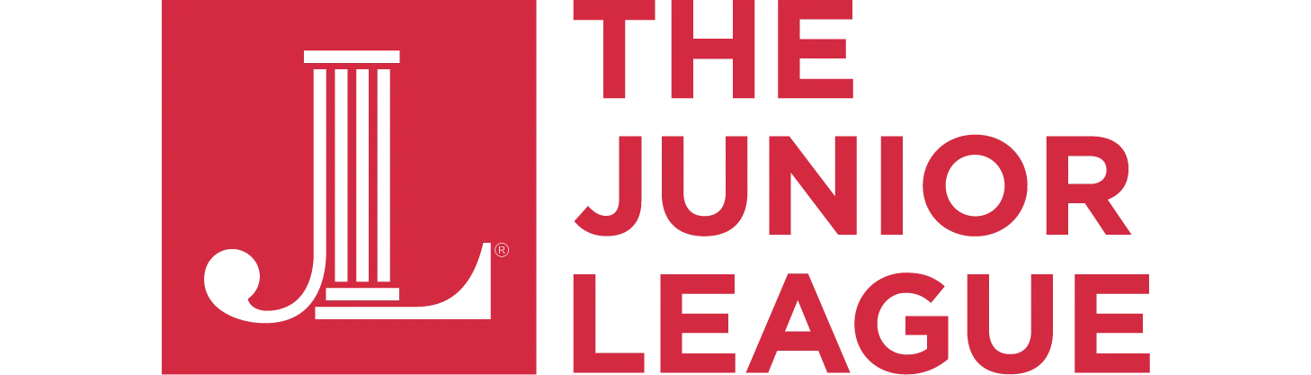 A red and white logo for the junior league