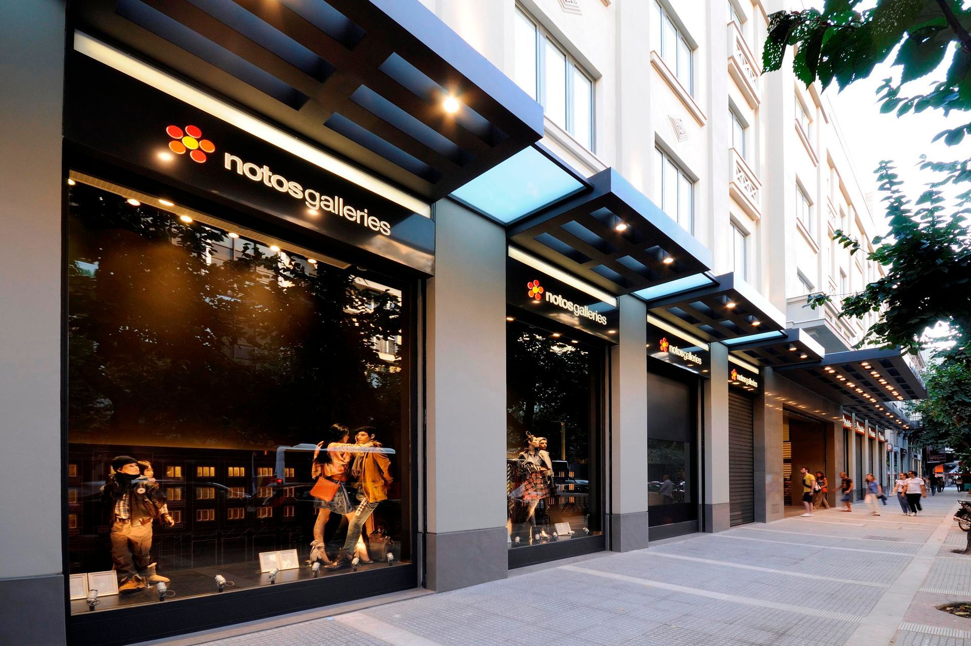 Exterior of a retail store,