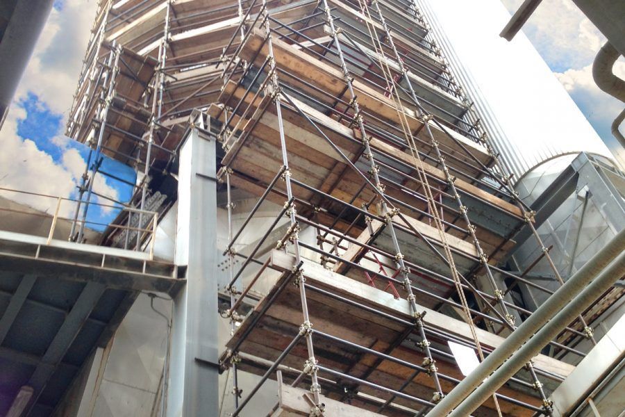 ponteggio per edilizia