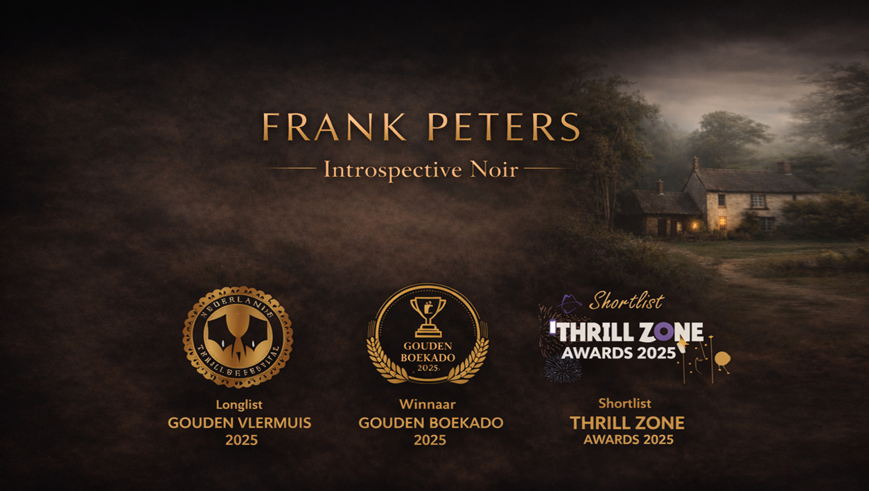 Nominaties en prijzen van Frank Peters zoals De Gouden Boekado, Thrilzzone Award en de Gouden Vleermuis