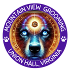 The logo for mountain view grooming union hall virginia