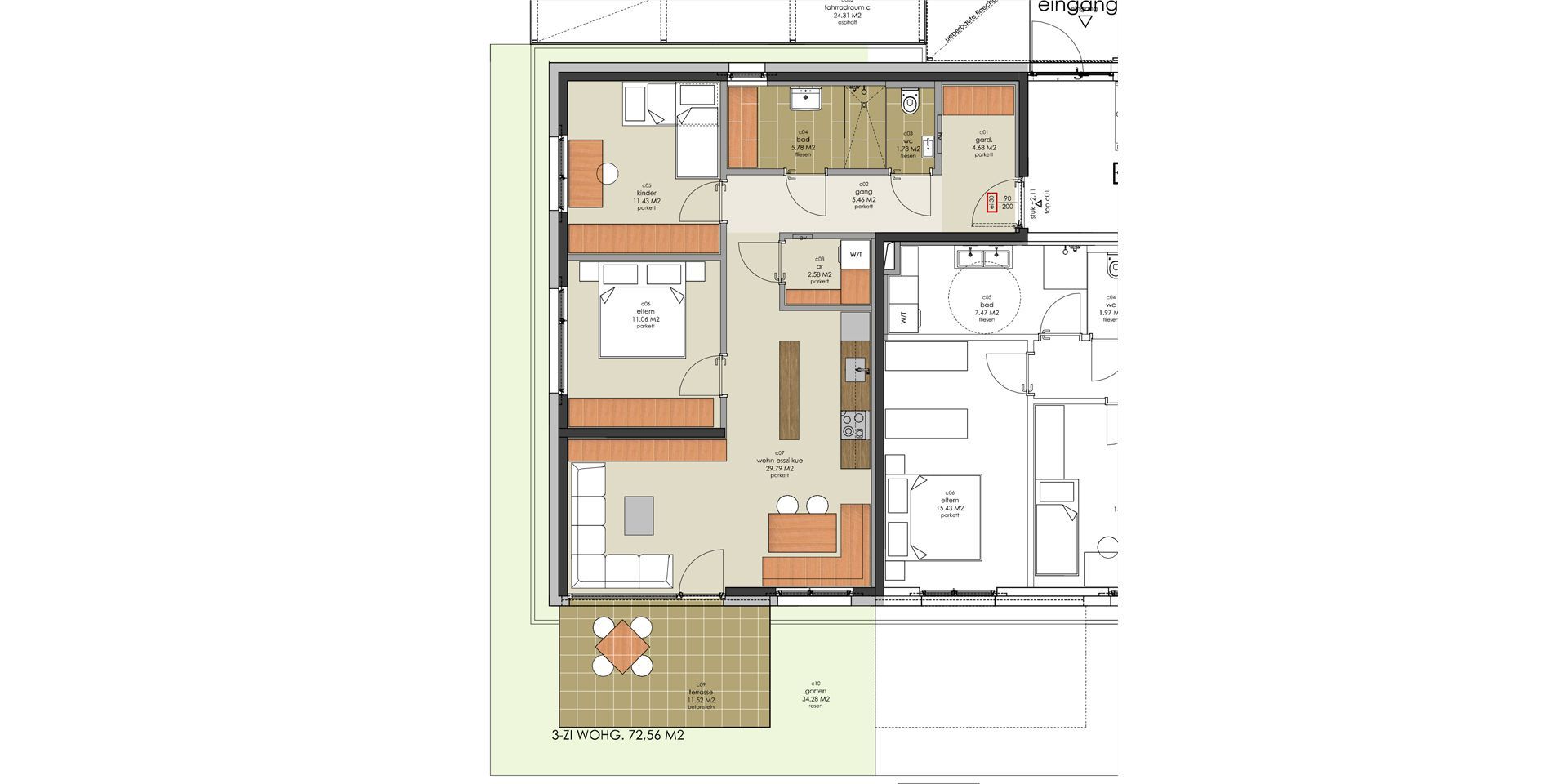 unique87 Wohnanlage Rautenweg Dornbirn Top C01
