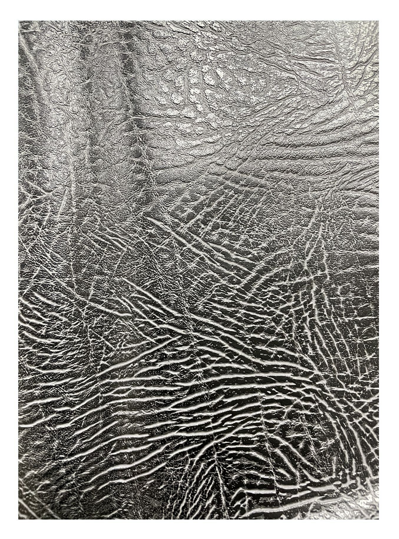 Une photo en noir et blanc d'une empreinte digitale sur un morceau de papier.