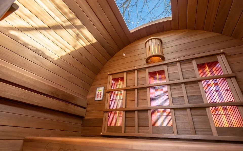 sauna infrarouge outdoor