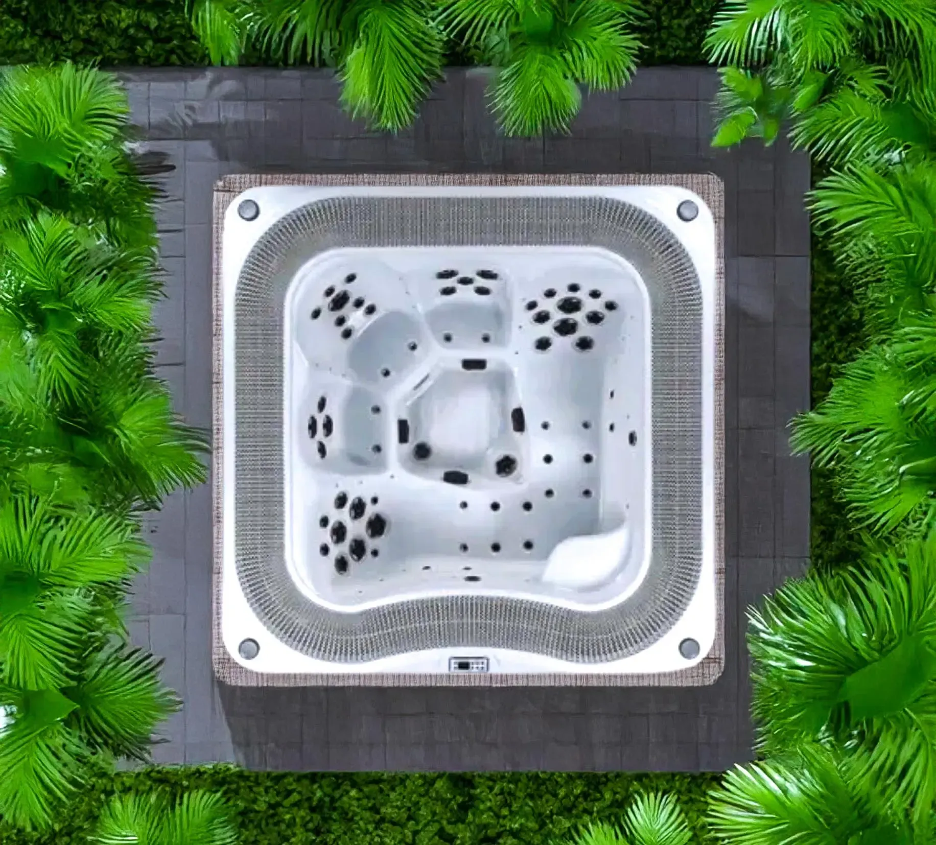 spa jacuzzi à débordement 705