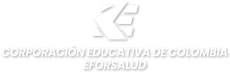 A logo for corporacion educativa de colombia eforsalud