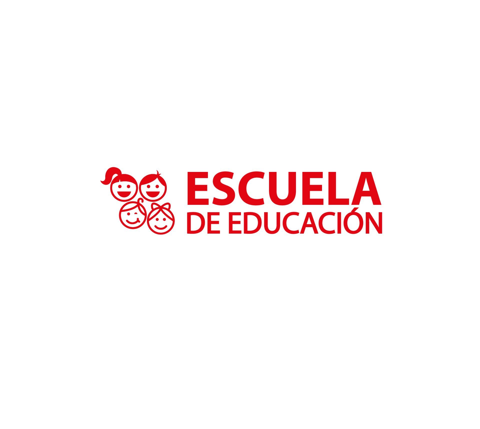 Un logotipo para una escuela de educación con dos niños en él.