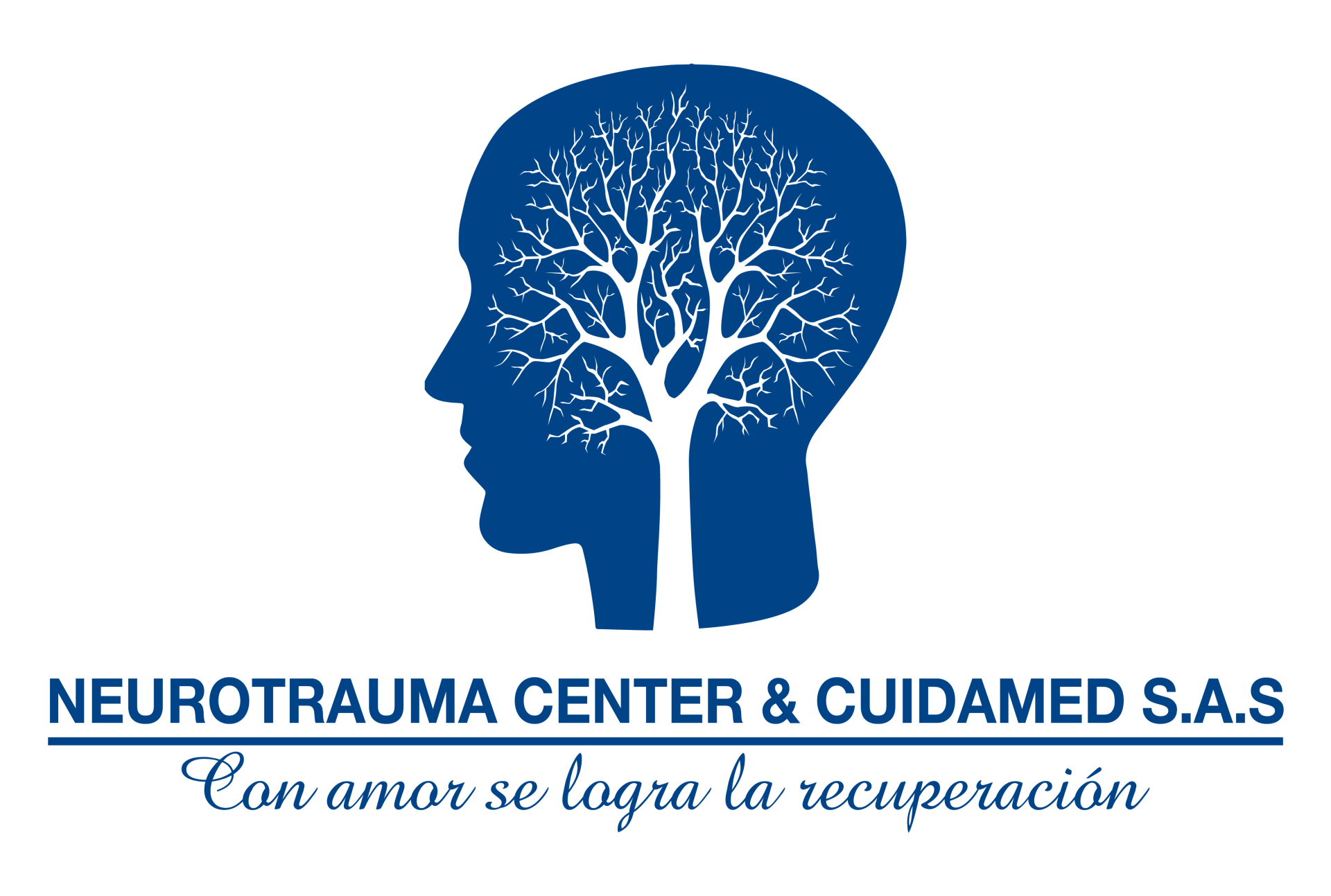 Un logo para eurotrauma center y cuidamed sas