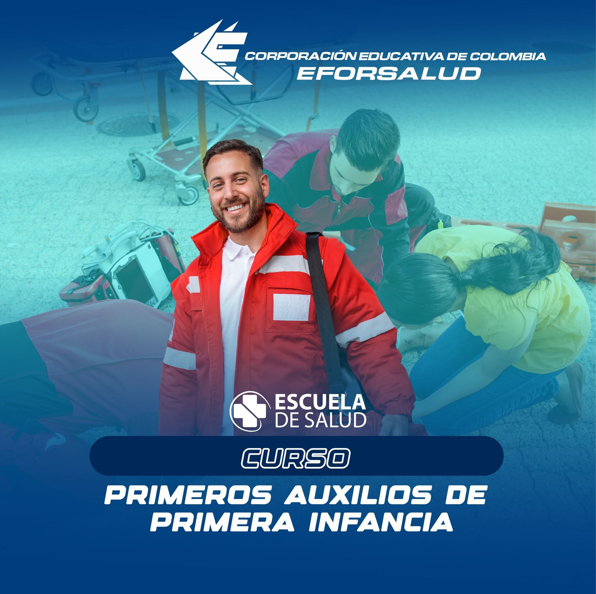 Un hombre con una chaqueta roja está de pie junto a una mujer con una camisa amarilla.