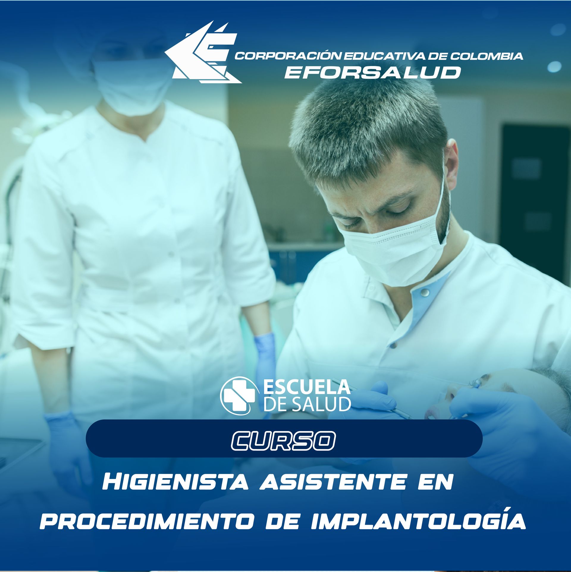 Un hombre que lleva una máscara y guantes está trabajando en un paciente.
