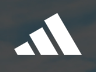 White Adidas logo: three slanted parallel lines against a dark gray background.