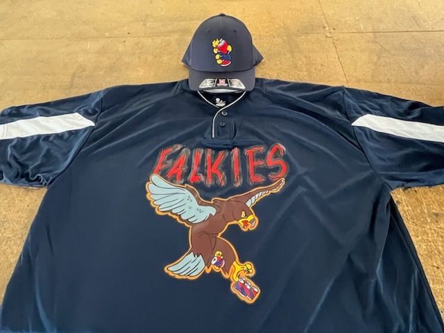 Navy baseball jersey with 