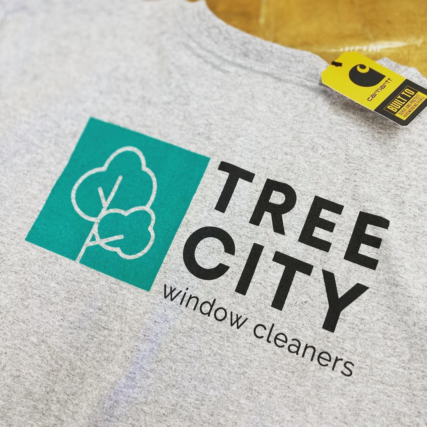 Gray t-shirt with the 