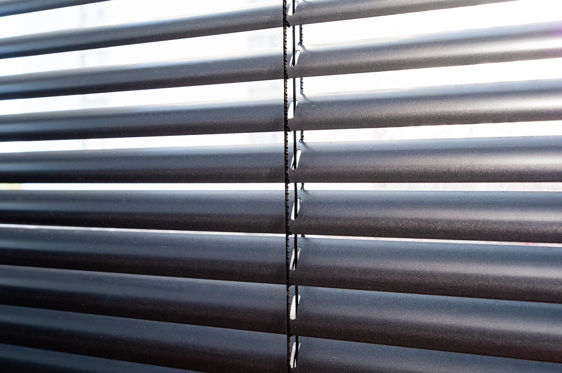 A set of sleek, modern horizontal blinds