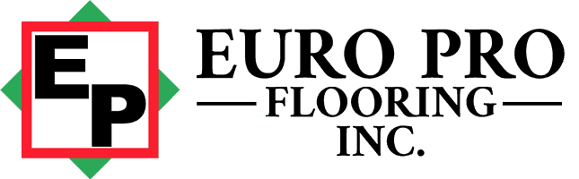 Logo of Euro Pro Flooring Inc. with "EP" in a red square with green accents.