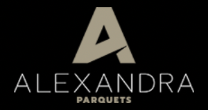 Alexandra Parquets logo with a large, stylized 