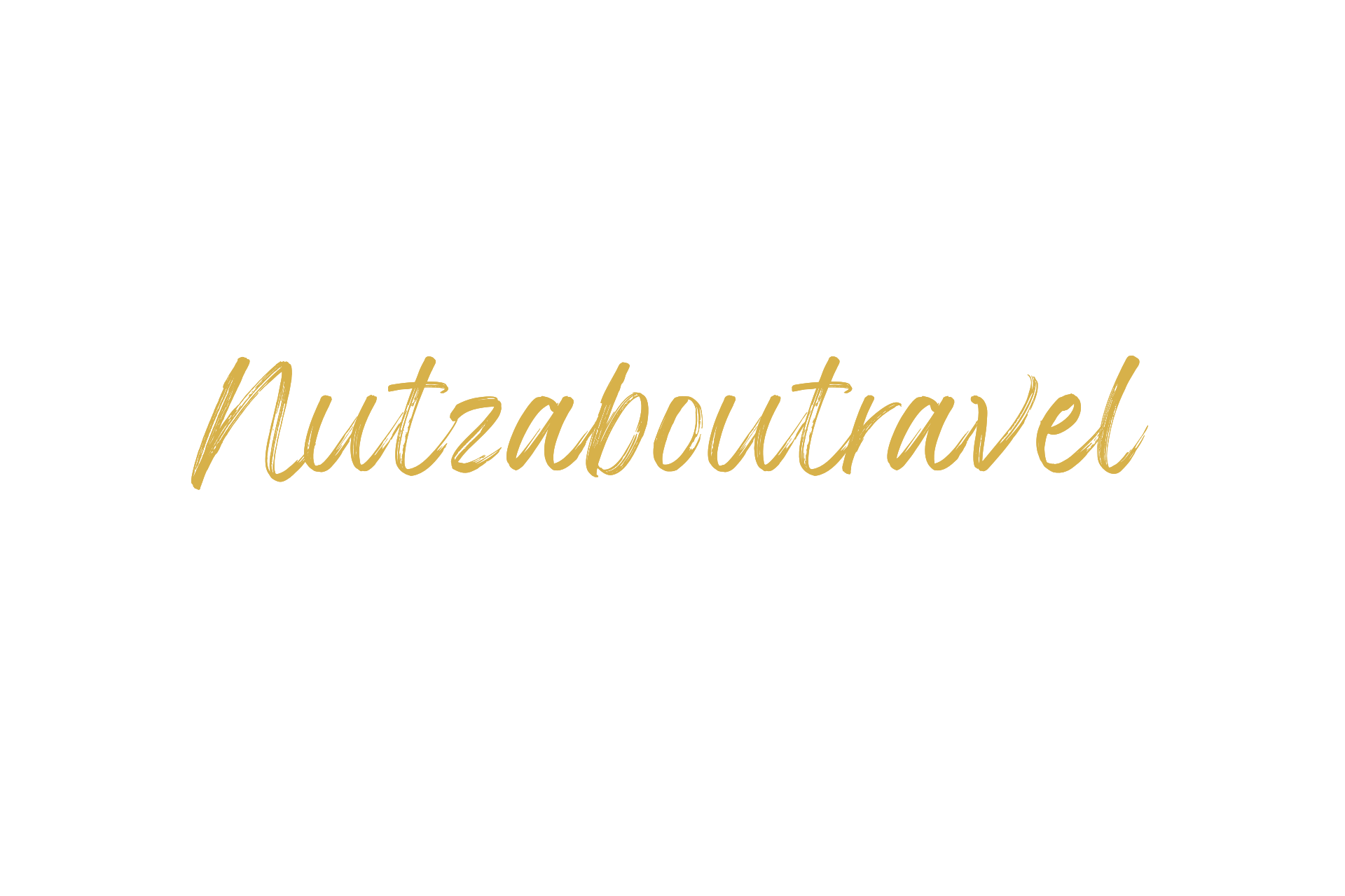 It is a logo for a travel blog called nutsabouttravel.