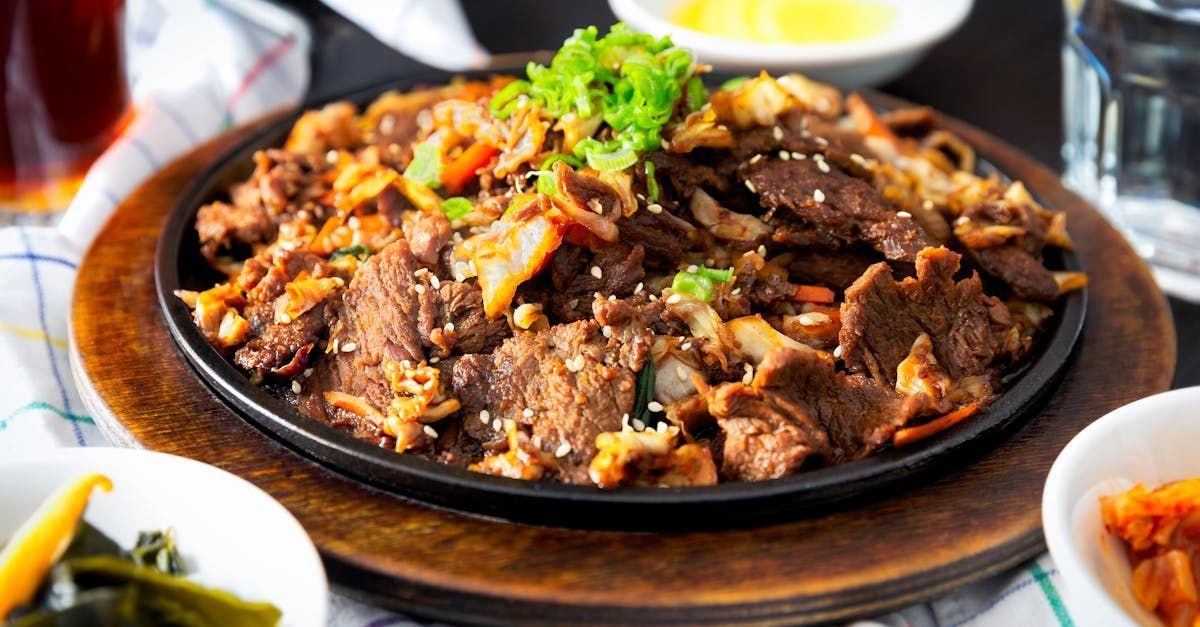 A close up of a plate of food on a table.